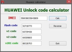 huawei code calculator